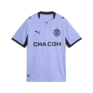 Obrázek produktu PUMA Olympique de Marseille 26/27 Third Jersey Youth, Clothing, Lavendar Pop/New Navy tmavě modrá