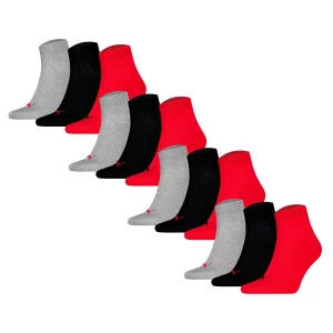 Obrázek produktu PUMA Ponožky šedý melír / červená / černá
