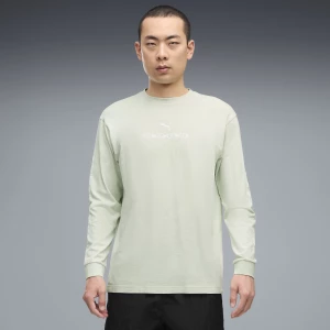Obrázek produktu PUMA Run Culture Collective Long Sleeve Graphic Tee Men, Clothing, Créme De Mint
