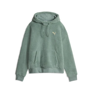 Obrázek produktu PUMA Sherpa Relaxed Sweatshirt Women, Clothing, Green Moon