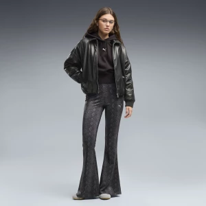 Obrázek produktu PUMA Snake Print Pack Flared Slim Pants Women, Clothing, Black