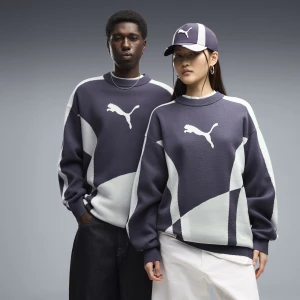 Obrázek produktu PUMA T7 Relaxed Knit Sweater Unisex, Clothing, Inky Depths/Créme De Mint zelená