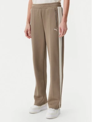 Obrázek produktu Puma Teplákové kalhoty T7 Always On 629797 Hnědá Straight Fit