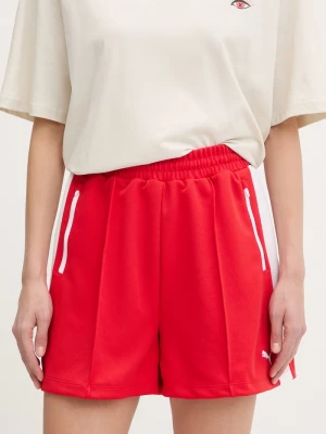 Obrázek produktu Puma teplákové šortky dámské T7 Relaxed červená