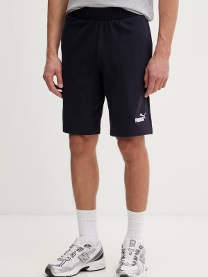 Obrázek produktu Puma teplákové šortky pánské bavlněné Essential Jersey námořnická modř