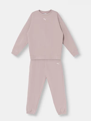 Obrázek produktu Puma teplákový set dětský s bavlnou Loungewear Sweat Suit růžová
