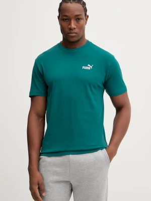 Obrázek produktu Puma tričko pánské bavlněné Essential Logo tyrkysová