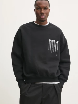 Obrázek produktu PURPLE BRAND Bavlněná mikina PURPLE BRAND HWT FLEECE CREWNECK černá