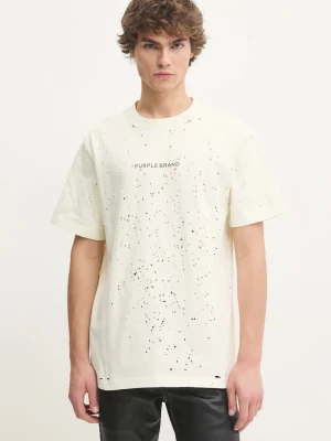 Obrázek produktu PURPLE BRAND Bavlněné tričko PURPLE BRAND HWT JERSEY SS TEE béžová