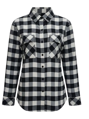 Obrázek produktu Radwa Halenka 'Radwa Women’ Plaid Flannel' tmavě šedá