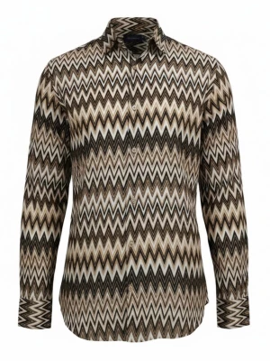 Obrázek produktu Radwa Košile 'Men' Viscose multicolor pattern shirt' hnědá