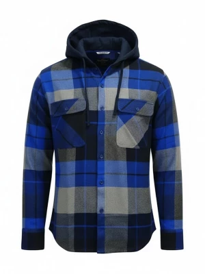 Obrázek produktu Radwa Košile 'Mens flannel with hooddie' královská modrá