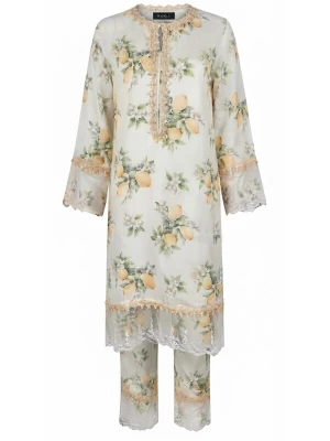Obrázek produktu Radwa Tunika 'RADWA 2 PCs Women's Floral Co-ord Set' béžová