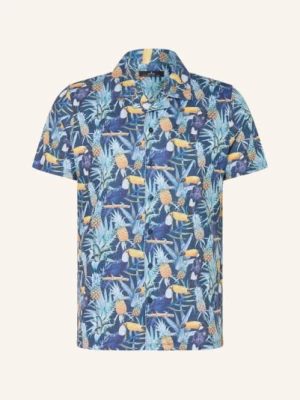 Obrázek produktu Ragman Košile V Resortovém Stylu, Regular Fit, Z Jersey tmavě modrá / žlutá / zelená
