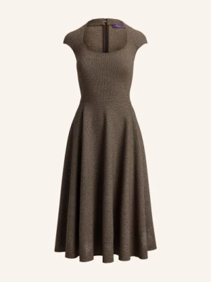 Obrázek produktu Ralph Lauren Collection Šaty Maisey S Hedvábím světle hnědá / tmavě hnědá