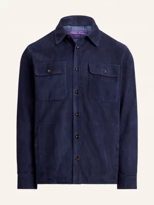 Obrázek produktu Ralph Lauren Purple Label Kožená Svrchní Košile tmavě modrá