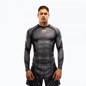 Obrázek produktu Rashguard pánský s dlouhým rukávem Venum Galactic 3.0 Rashguard LS black / gold