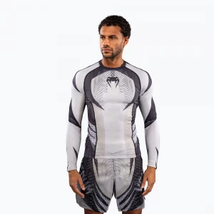 Obrázek produktu Rashguard pánský s dlouhým rukávem Venum Galactic 3.0 Rashguard LS off white / black