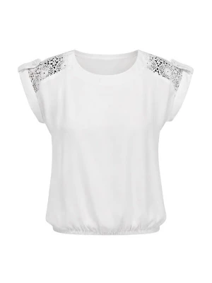 Obrázek produktu REGINA FASHION Tričko 'Blouse - Boat neckline lace' bílá