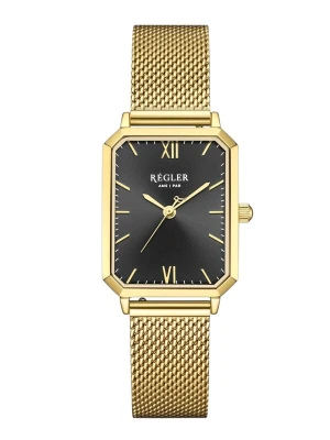 Obrázek produktu Régler Analogové hodinky 'Élégance Gold Mesh - Black' zlatá / černá