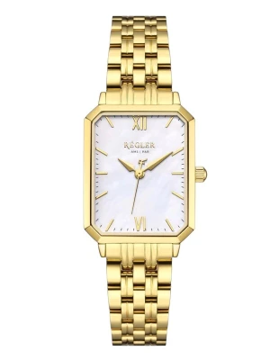 Obrázek produktu Régler Analogové hodinky 'Élégance Pearl Edition Gold - Pearl White' zlatá / bílá / perlově bílá