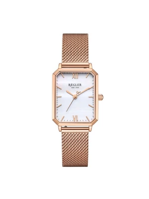 Obrázek produktu Régler Analogové hodinky 'Régler Élégance Mesh Rose Gold - Pearl' růžově zlatá
