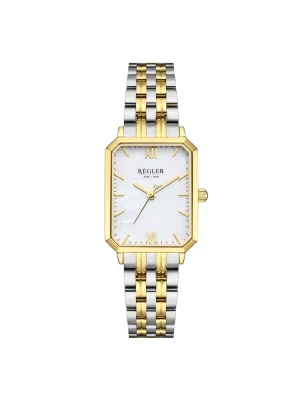Obrázek produktu Régler Analogové hodinky 'Régler Élégance Steel Bicolor Silver / Gold - Pearl' zlatá / stříbrná / perlově bílá