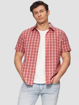 Obrázek produktu Regular Fit: károvaná košile krátkým rukávem a strukturou s.Oliver červená