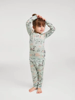 Obrázek produktu Reima set termo prádla dětské s merino vlnou Moomin Trivsam zelená