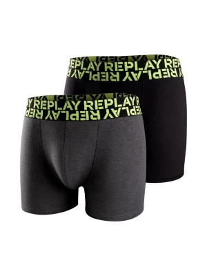 Obrázek produktu REPLAY Boxerky tmavě šedá / svítivě zelená / černá