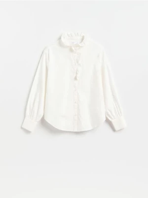 Obrázek produktu Reserved - Bavlněná košile se stojáčkem - bílá