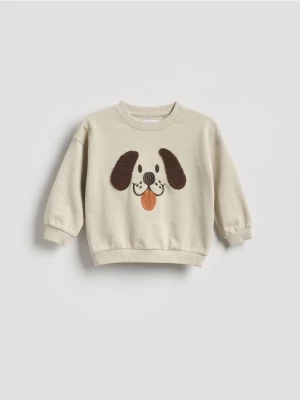Obrázek produktu Reserved - Bavlněná oversize mikina - tělová