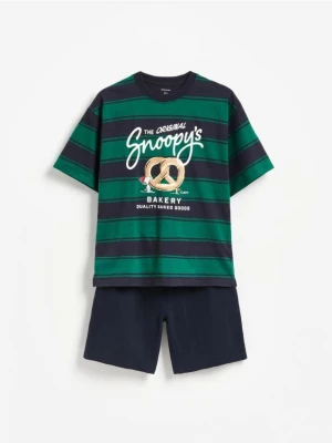 Obrázek produktu Reserved - Bavlněné pyžamo Snoopy - zelená