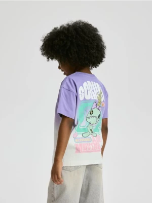 Obrázek produktu Reserved - Bavlněné tričko Lilo a Stitch - levandulová