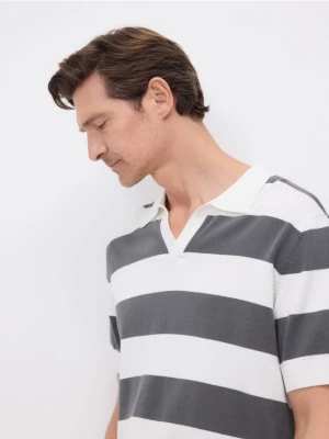 Obrázek produktu Reserved - Bavlněný polo svetr - černý