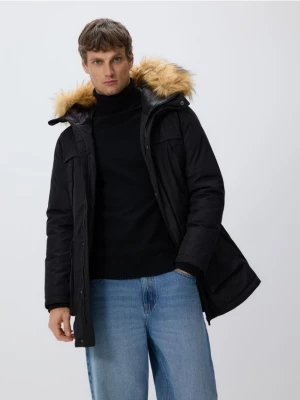 Obrázek produktu Reserved - Bunda parka s kapucí - černý