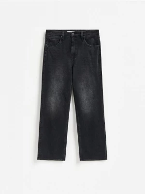 Obrázek produktu Reserved - Džíny bootcut s opraným efektem - černý