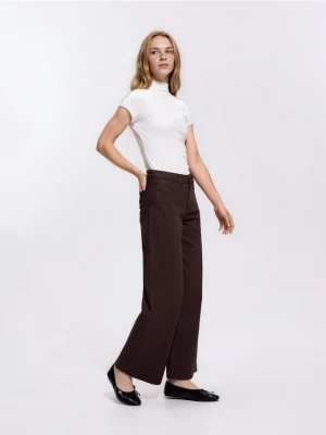 Obrázek produktu Reserved - Džíny wide leg comfort - hnědá
