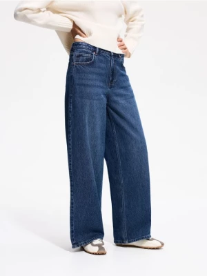 Obrázek produktu Reserved - Džíny wide leg comfort - ocelově modrá