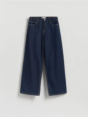 Obrázek produktu Reserved - Džíny wide leg - ocelově modrá