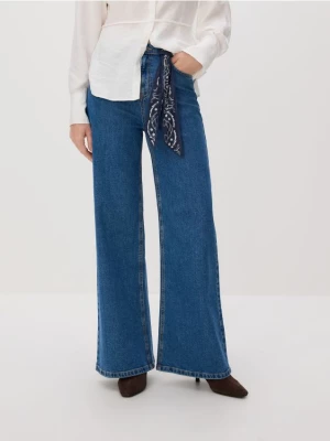 Obrázek produktu Reserved - Džíny wide leg s bandanou - modrá