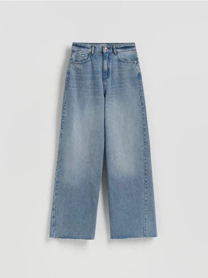 Obrázek produktu Reserved - Džíny wide leg s prošitím - modrá