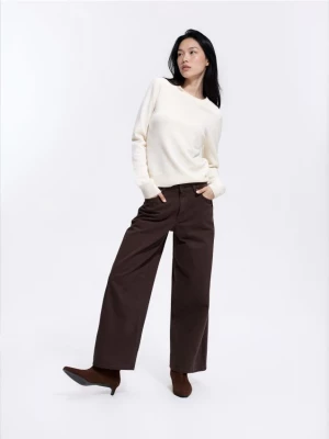 Obrázek produktu Reserved - Džíny wide leg se zkrácenou nohavicí - dark grey jeans