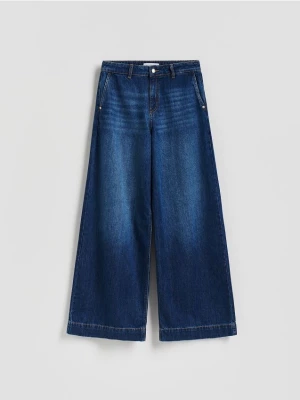 Obrázek produktu Reserved - Džíny wide leg - tmavomodrá