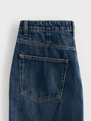 Obrázek produktu Reserved - Džíny wide leg - tmavomodrá