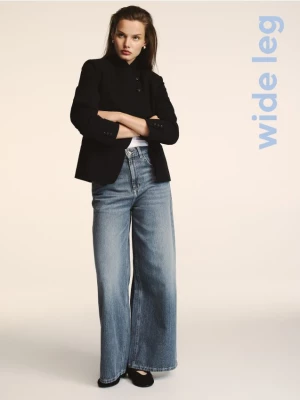 Obrázek produktu Reserved - Džíny wide leg - tmavomodrá