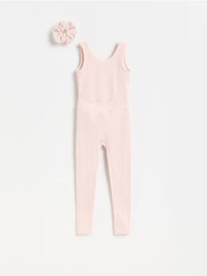 Obrázek produktu Reserved - GIRLS` BODY, TROUSERS & HAIR ELASTICS - pudrově růžová