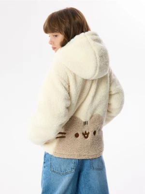 Obrázek produktu Reserved - Bunda z imitace beránka Pusheen - krémová
