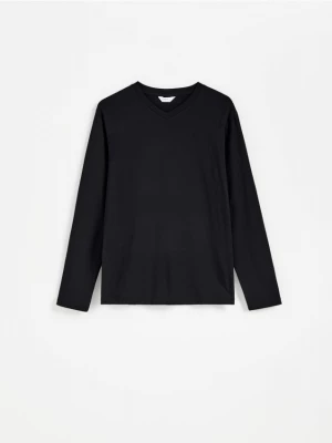 Obrázek produktu Reserved - Halenka slim fit s dlouhými rukávy - černý