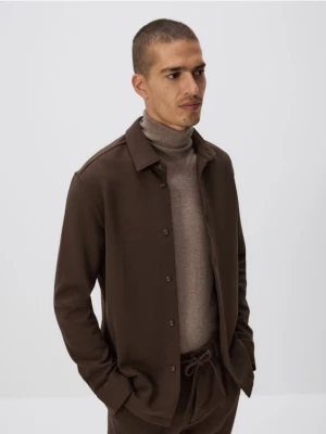 Obrázek produktu Reserved - Jednobarevná košile slim fit - hnědá
